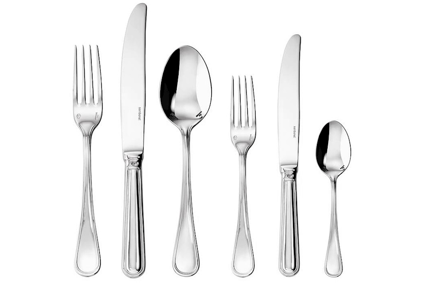 Cutlery set Contour steel 36 pieces with hollow handle Sambonet