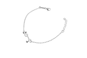 Bracciale argento con lettera “I”