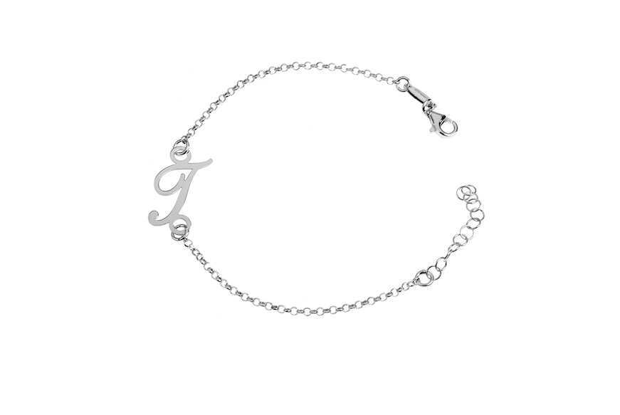 Bracciale argento con lettera “T” Selezione Zanolli