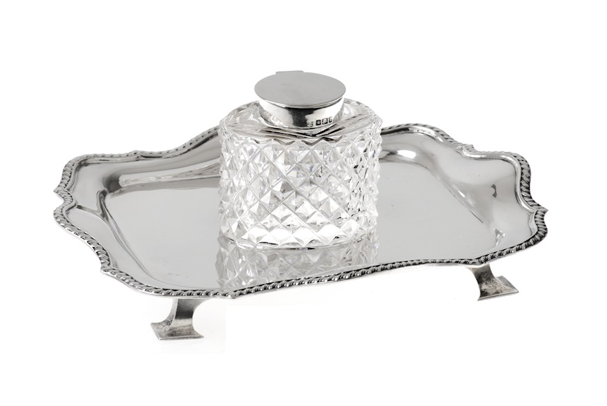 Inkwell silver Sheffield (GB) 1902-1903 Selezione Zanolli