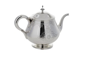 Teiera argento 325 grammi Francia XIX secolo Selezione Zanolli