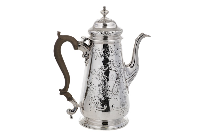 Caffettiera argento 760 grammi Londra (GB) 1742-1743 Selezione Zanolli