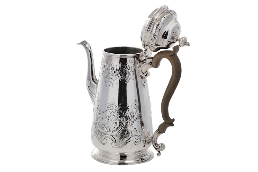 Caffettiera argento 760 grammi Londra (GB) 1742-1743 Selezione Zanolli