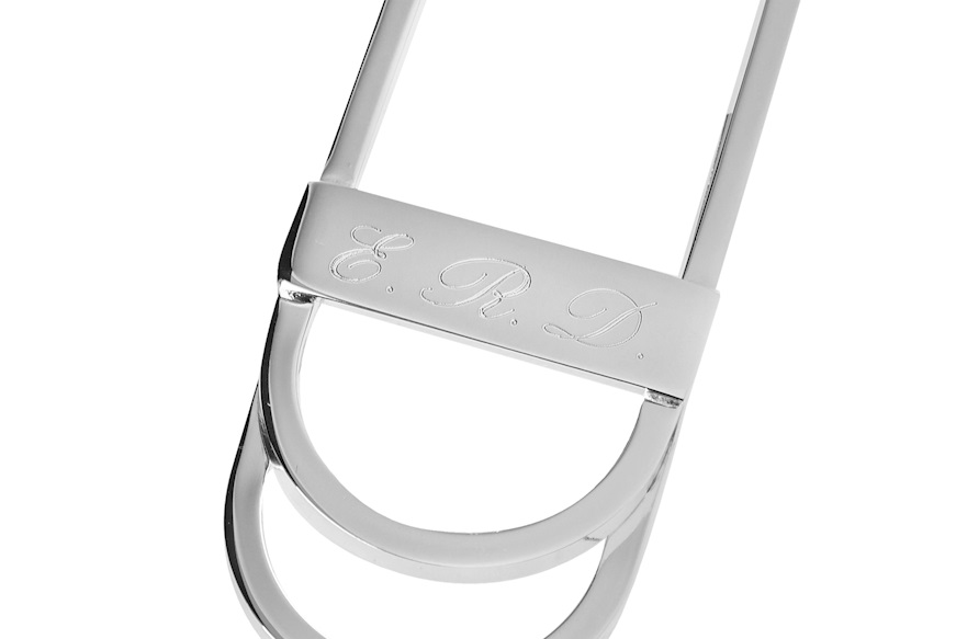 Money clip Ideale silver with horizontal band Selezione Zanolli