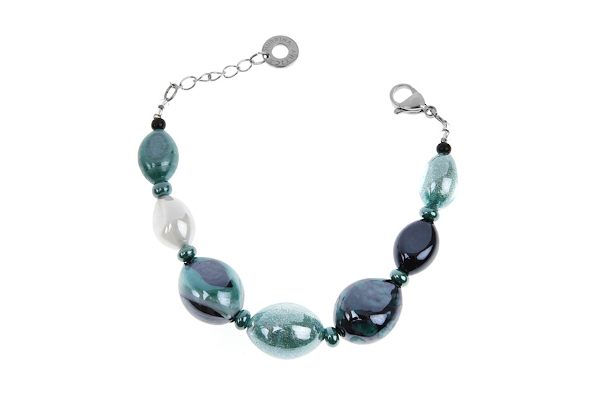 Bracciale Crevan verde e nero Antica Murrina
