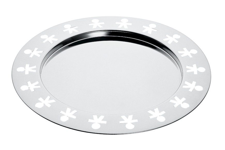 Tray Girotondo steel Alessi