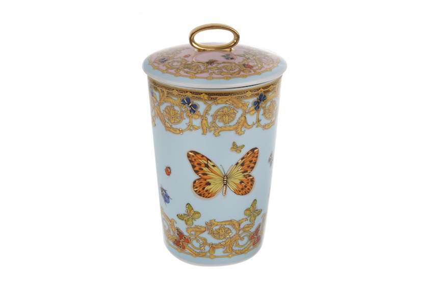 Vaso portacandela Le Jardin porcellana Versace