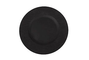 Piatto piano dessert Manufacture Rock porcellana nero Villeroy & Boch