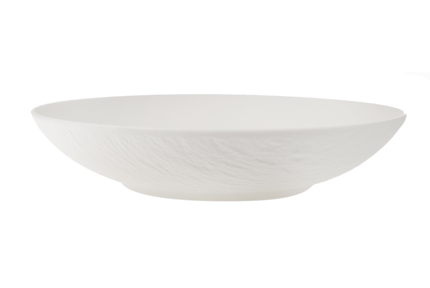 Piatto fondo Manufacture Rock porcellana bianco Villeroy & Boch