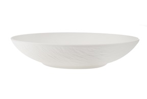 Piatto fondo Manufacture Rock porcellana bianco Villeroy & Boch