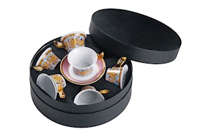 Set tazze the Le Jardin porcellana con piattini 6 pezzi Versace