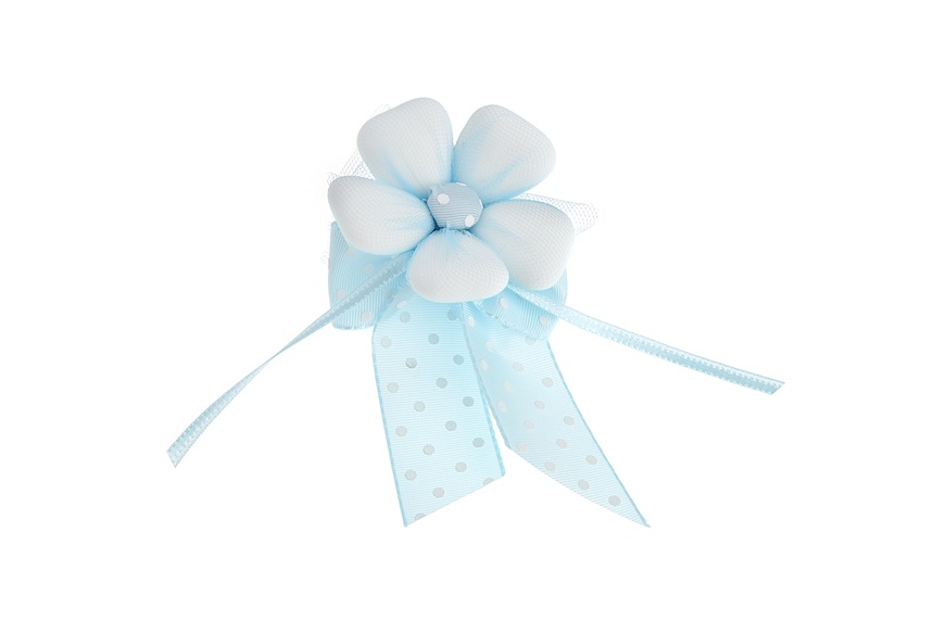 Favor Chocolate Dragees with blue bow Selezione Zanolli