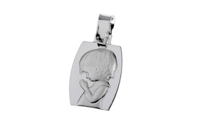 Pendant silver praying child Selezione Zanolli