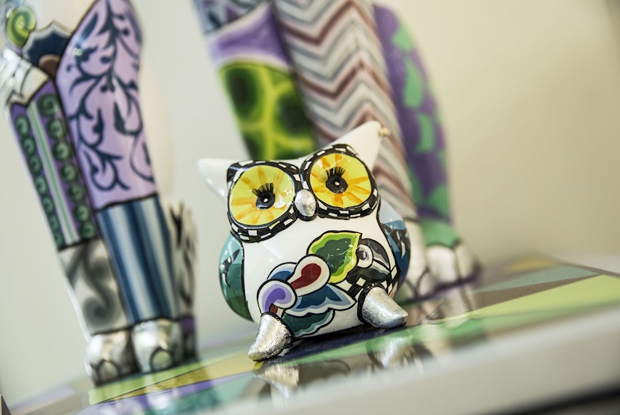 Owl Berta S hand painted Tom's Drag