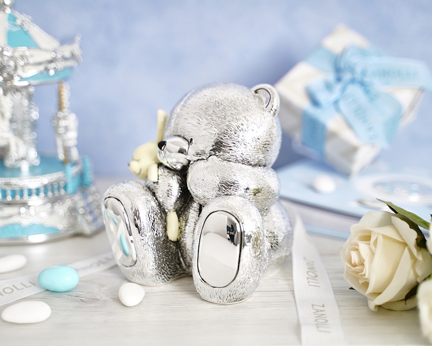 Salvadanaio orsetto Forever Friends con coniglietto Selezione Zanolli