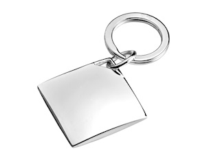 Portachiavi Diamond silver plated