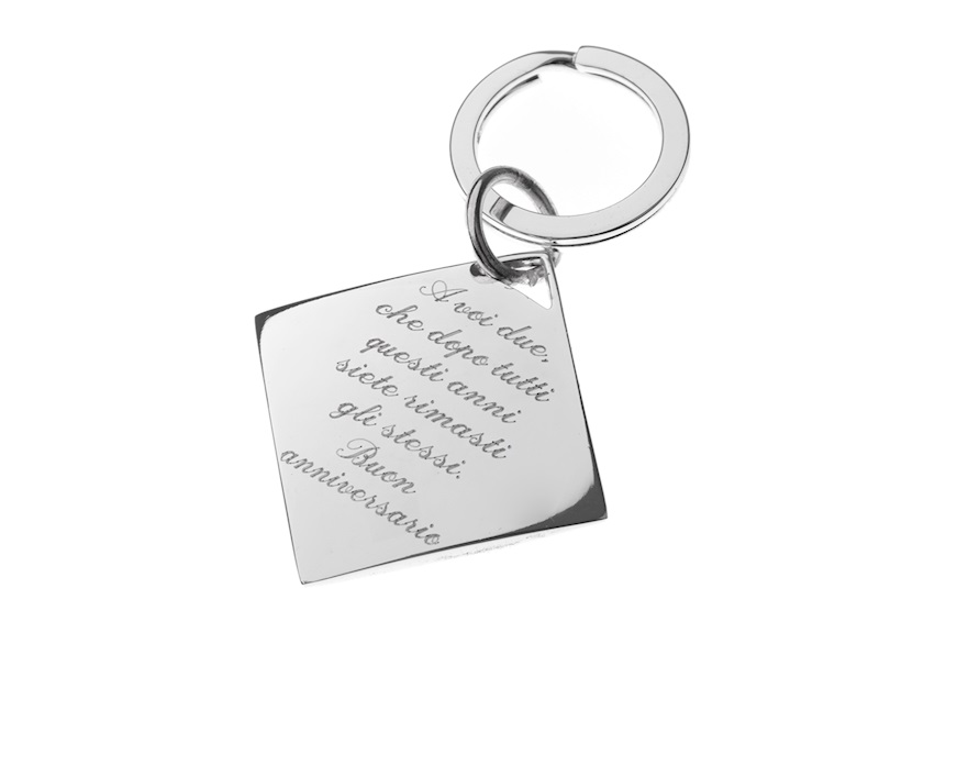 Portachiavi Diamond silver plated Selezione Zanolli