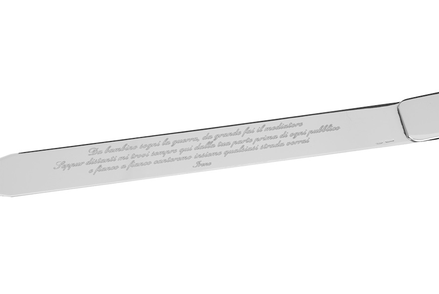 Paper knife and bookmark silver Selezione Zanolli