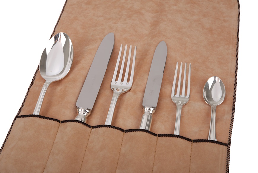 Antioxidant case for silver 6-pieces table cutlery Selezione Zanolli