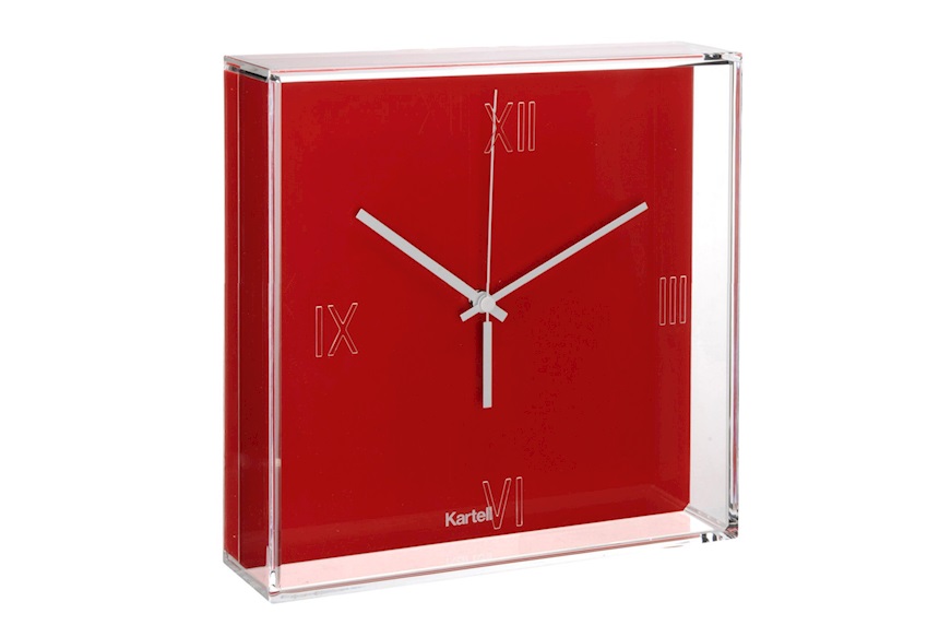 Wall clock Tic&Tac red and orange Kartell