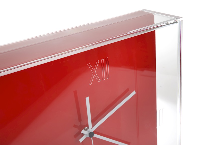 Wall clock Tic&Tac red and orange Kartell