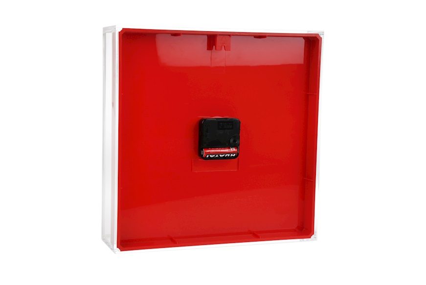 Wall clock Tic&Tac red and orange Kartell