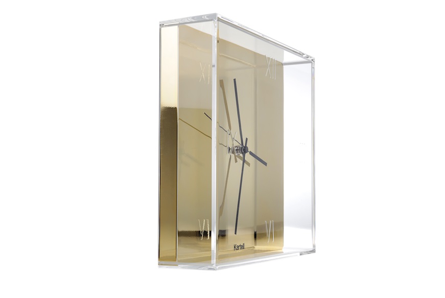 Wall clock Tic&Tac gold metal Kartell