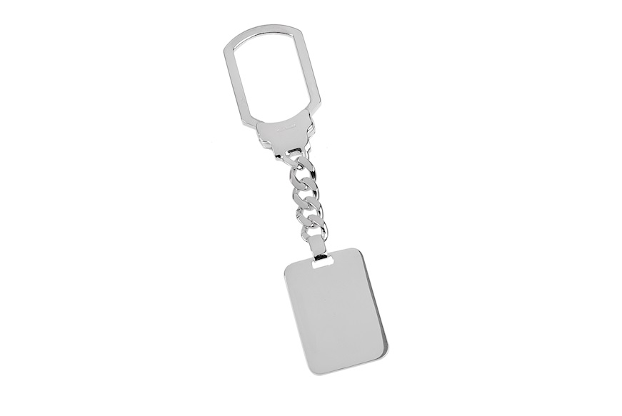 Keychain silver with rectangular plate Selezione Zanolli