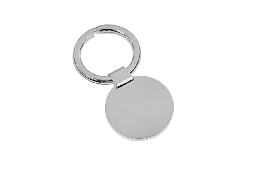 Keychain silver with round plate Selezione Zanolli