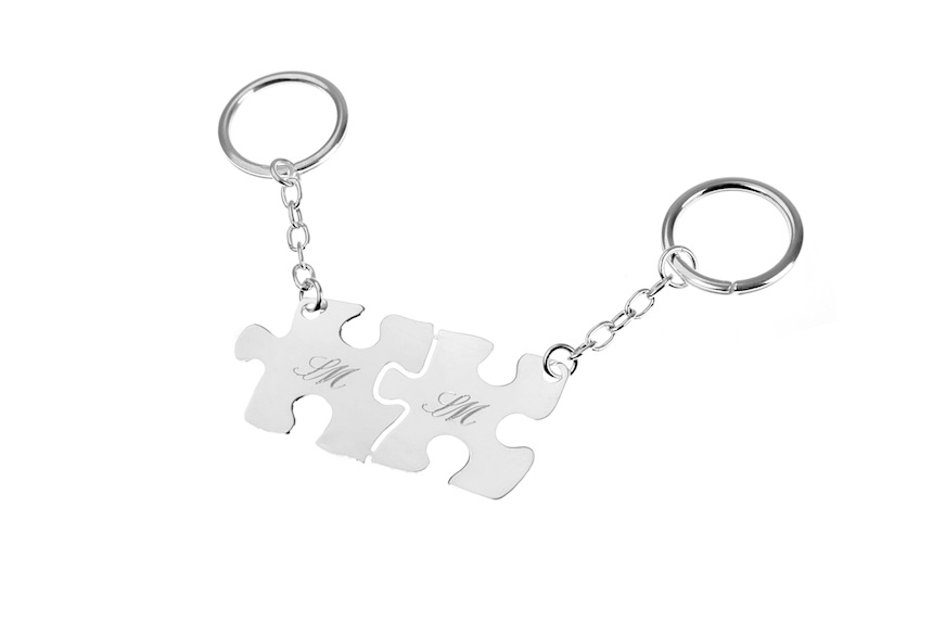 Divisible keychain Puzzle silver Selezione Zanolli