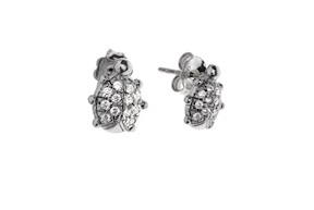 Orecchini argento coccinella con zirconi Selezione Zanolli