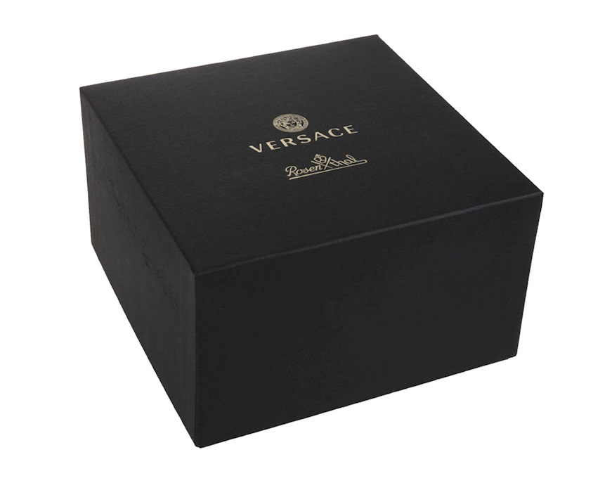 Vaso portacandela Medusa porcellana con coperchio e candela Versace