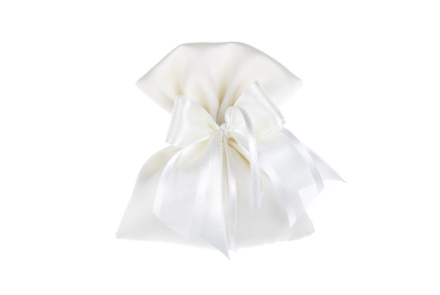 Favor Sugared Almonds white bag with white bow Selezione Zanolli
