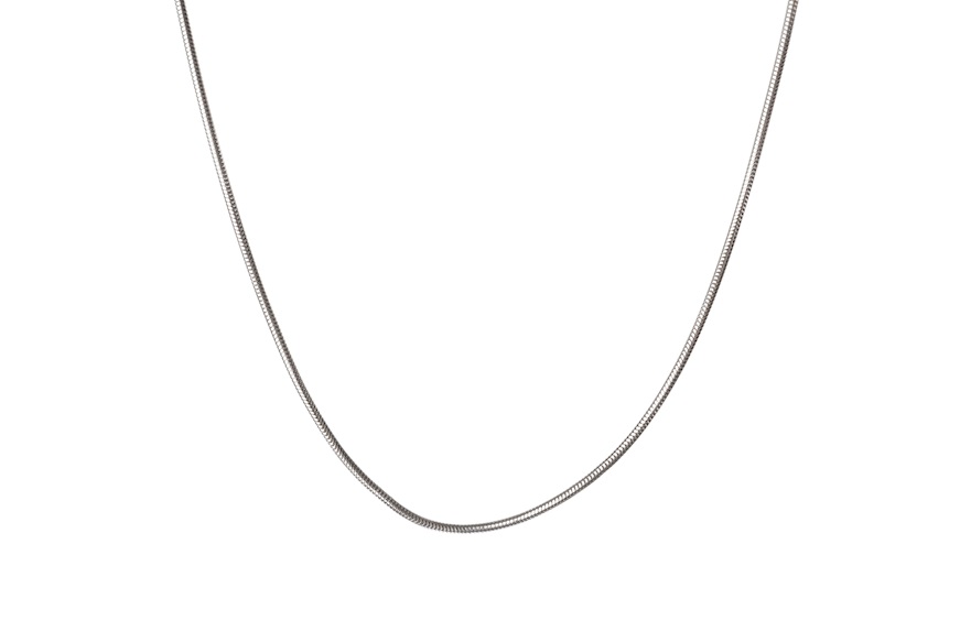 Mouse tail necklace silver Selezione Zanolli