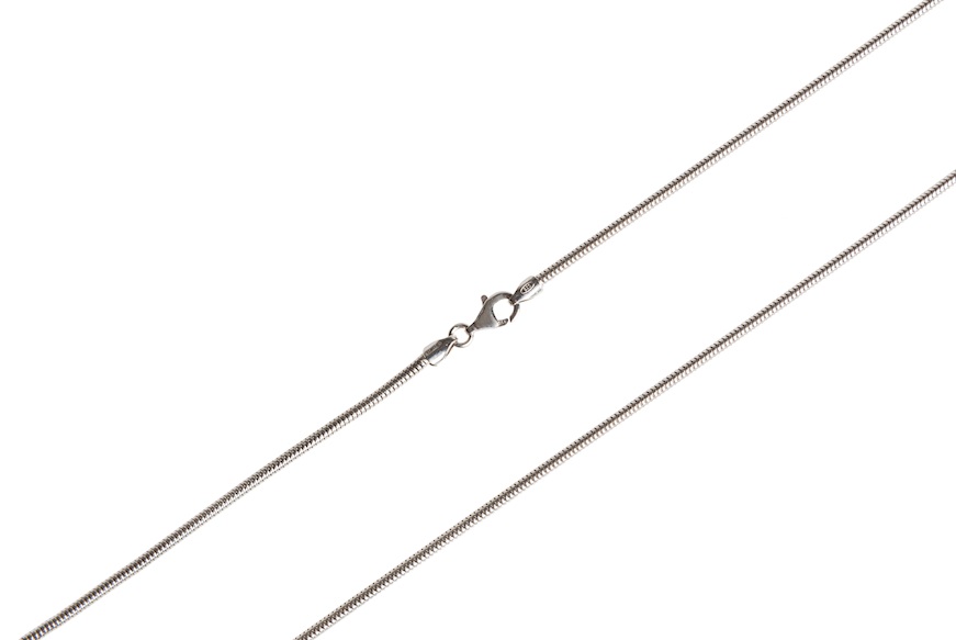 Mouse tail necklace silver Selezione Zanolli