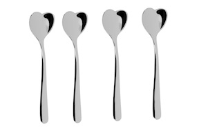 Set of coffee spoons steel 4 pieces Alessi