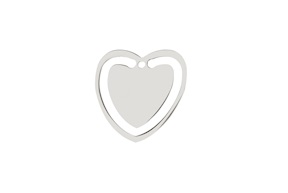 Bookmark Heart silver Selezione Zanolli