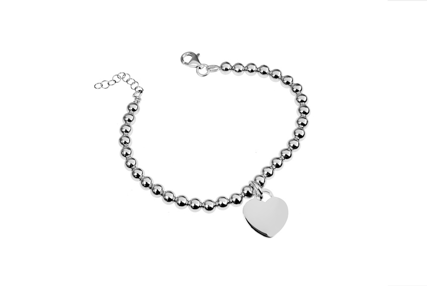 Bracciale a palle argento con cuore Selezione Zanolli