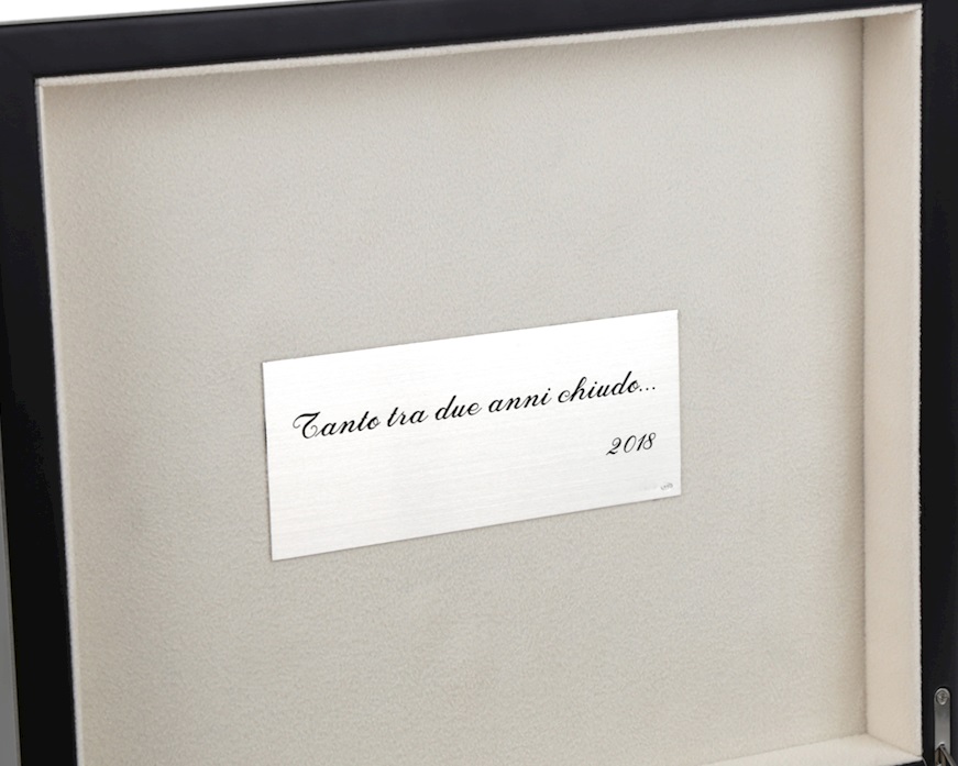 Scatola portaorologi acciaio e pelle grigia scura Selezione Zanolli