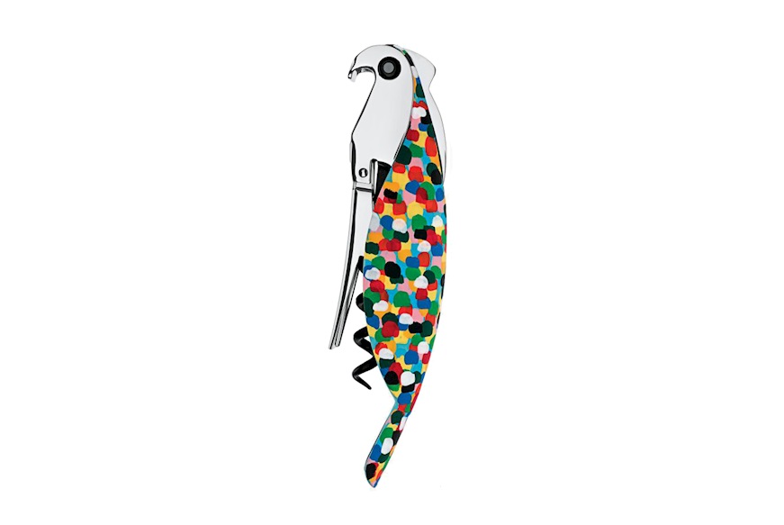 Corkscew Parrot Proust hand decorated Alessi