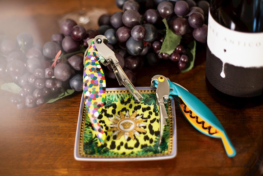 Corkscew Parrot Proust hand decorated Alessi