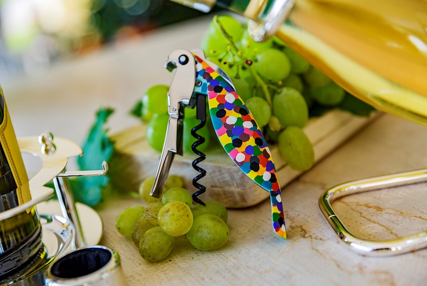 Corkscew Parrot Proust hand decorated Alessi