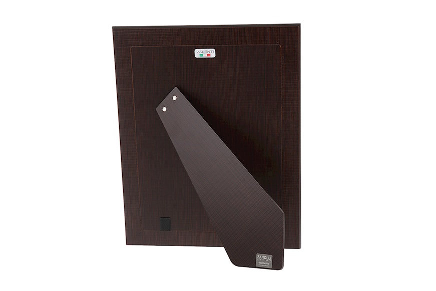 Picture frame bilaminated Silver with shiny hammered band Selezione Zanolli