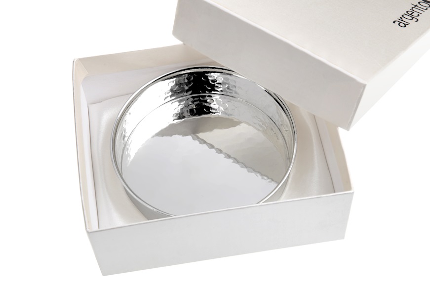 Bottle coaster trilaminated Silver with flap Selezione Zanolli