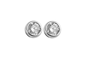 Earrings silver stud light point Selezione Zanolli