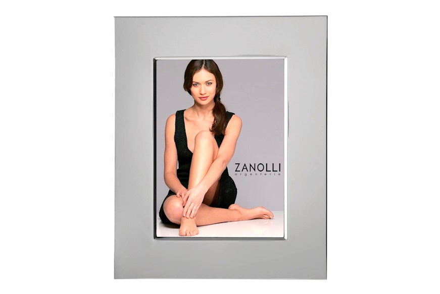 Picture frame silver with wide smooth band Selezione Zanolli