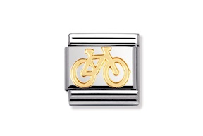 Bicicletta Composable acciaio e oro Nomination