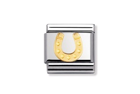Ferro di Cavallo Danese Composable acciaio e oro Nomination
