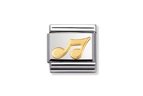 Nota Musicale Composable acciaio e oro Nomination
