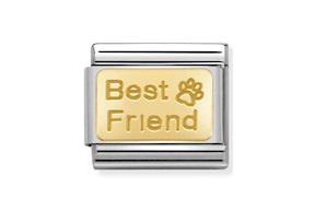 Best Friend Composable acciaio e oro Nomination